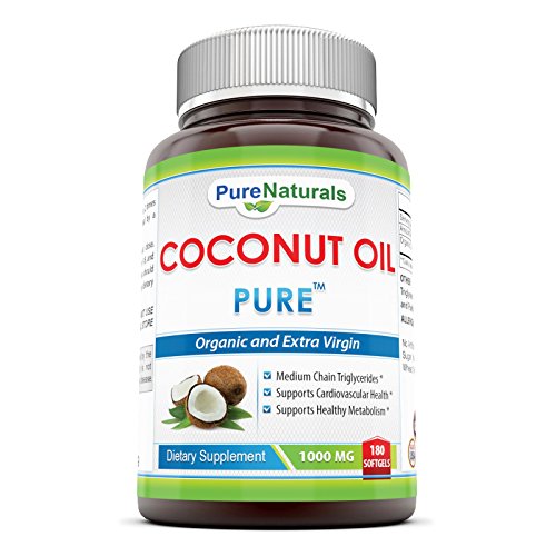 Extra Virgin and Organic Coconut Oil Softgel, 1000 mg, 180 Count Extra Virgin and Organic Coconut Oil Softgel, 1000 mg, 180 Count