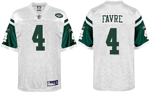 Brett Favre New York Jets Youth NFL Equipment White Replica Football Jersey By Reebok