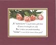 [Convertible][Sample] A Sister's Love is a Priceless Gift . . . 8 x 10 Inches Sayings set in Double Beveled Matting