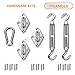 Sunshades Depot Sun Shade Sail Hardware kit Set 8 Inches Super Heavy Duty Marine Grade For Triangle Shade Sail