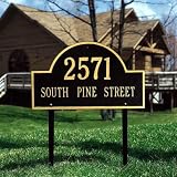 Arch Marker - personalized plaque Two Line Arch Marker - Estate Lawn 23.75 x 14