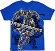 Transformers Revenge of the Fallen Trans Split Blue Youth T-shirt Tee