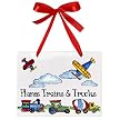 Jamie's Painting & Design Planes Trains and Trucks Plaque