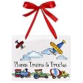 Jamie's Painting & Design Planes Trains and Trucks Plaque