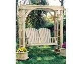 Treated Pine Springfield Arbor with 4' Swing