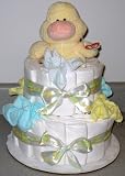 2 Tier Diaper Diaper Baby Diaper Cake - Polka Dots