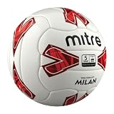 Mitre Milan Recreational Football White/Red Size 3