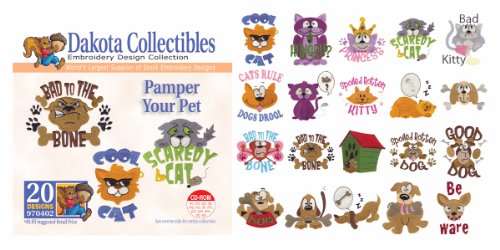 Dakota Collectibles - Pamper Your Pet Multi Format Embroidery Designs CD - 970402