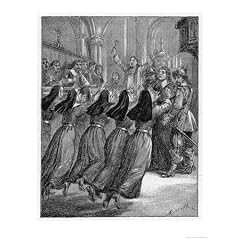The Nuns of the Convent of Saint-Ursule Develop Convent Hysteria