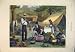 1879 Colour Print Camping Colorado America Picnic Tent