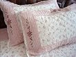 Shabby Chic "Beautiful LIfe" crochet lace 3pc Quilt set