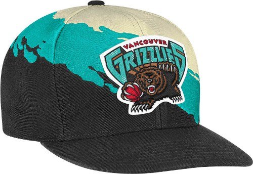 MITCHELL & NESS NBA MEMPHIS GRIZZLIES SNAPBACK FITTED NG77Z-GRIZ (ONE, BLACK/AQUA-WHITE)