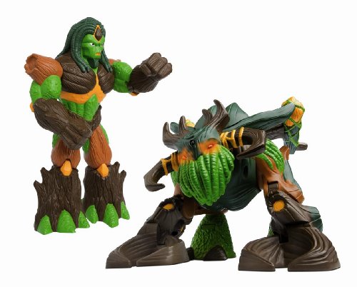 Gormiti Lords of Nature Return Infa-red Robot Troncalion with 22cm Forest Lord