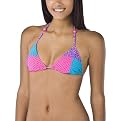 Xhilaration&reg; Patch Print Triangle Top - Pink/Blue