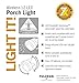 Light It! By Fulcrum, LED Motion Sensor Light, Wireless, Battery Operated, Charcoal