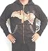 Dragonfly Skull Cross Black Hoodie with inner lining, studs and Gothic Designs, Heavy Duty Metal Zipper, Edward Dada Rocker Design