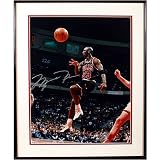 Upper Deck Chicago Bulls Michael Jordan Autographed The Flick 16x20 Framed Photo