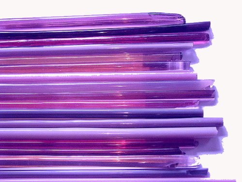 Devardi Glass Lampwork, Beadmaking Glass Rods, Mixed Purples COE 104 - 1 Lb