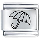 Umbrella Christmas Italian Charms Bracelet Link