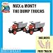 Max & Monty the Dump Trucks with Free Track from Thomas the Tank Engine and Friends Wooden Railway Train System