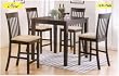 New 5-pcs Pack Dinette Set Counter Height Table/Chair