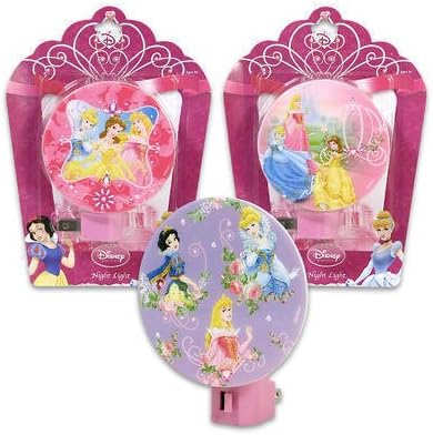 Set of 3 Disney Princess Night Lights - Belle, Cinderella, Snow White, Sleeping Beauty