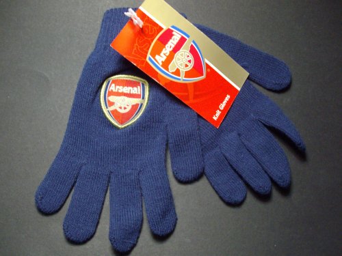 Arsenal FC - Official EPL Crest Knitted Gloves - Adult