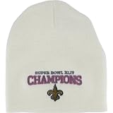 New Orleans Saints Ladies White Super Bowl XLIV Champions Knit Beanie