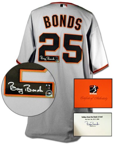 Barry Bonds San Francisco Giants Autographed Authentic Away Jersey