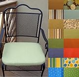 20(w) 19.5(d) 2.5(h) - Set of 4 Outdoor Chair Seat Cushion, Lime Mist