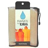 Raines Children's Poncho, Green, Ages 8 and Older