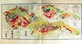 1935 Map Czechoslovakia Geologie Geology Tektonicka
