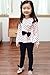 Asherangel Baby Girl Cute 2pcs Set Children Clothes Suit Top and Pants (Age(7T), Pink Dot)