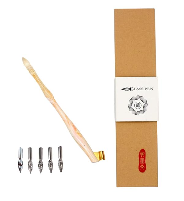 English Calligraphy Wooden Dip Pen Handle Nib Holder with Removable