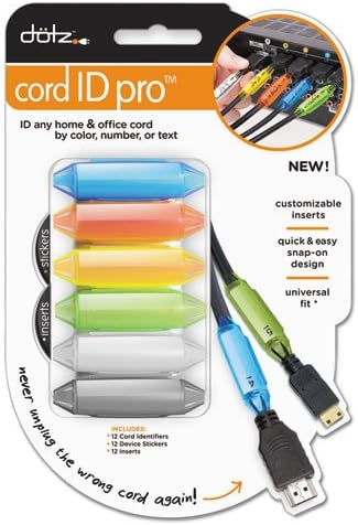 Paris Business Products DCI171M Dotz Cord Pro Cord Identification System - 12 Tags