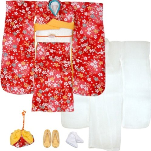 晴れ着set ちりめん桜 赤