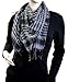 Houndstooth Square Shawl Black and White
