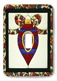 Christmas Ornament Stained Glass Look Decorative Steel Switchplate Cover