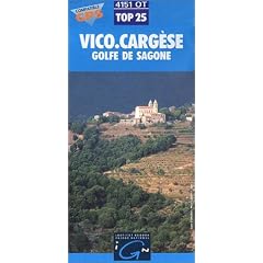 Carte de randonn�e : Vico - Cargese