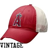 Nike Los Angeles Angels of Anaheim Red-Natural Faded Mesh Adjustable Hat