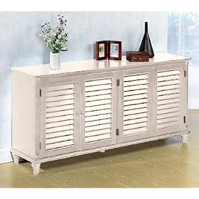 Savannah 64w 4 - door Credenza, 64W, WHITE