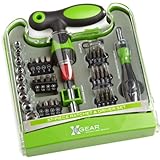 X-Gear Men's 37 Piece Ratchet and Driver Set, Green, One Size