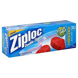 Ziploc Freezer Bags Value Pack,, Gallon Size - 30 count