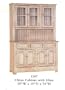 China Cabinet with Glass - Primitive Antique White