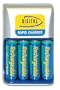 Digital Concepts AA Rechargeable Rapid 4 Hour Battery Charger with Four 2500 mAh AA Batteries