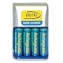 Digital Concepts AA Rechargeable Rapid 4 Hour Battery Charger with Four 2500 mAh AA Batteries