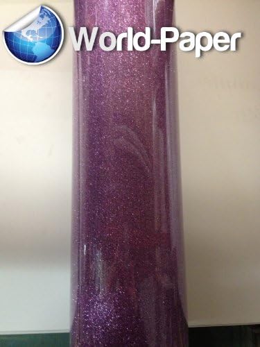 Heat Transfer Vinyl Cutter Material CAD-CUT Glitter Flake- 20''x 50yds (Lavender)