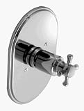 Jado - 818 Series 3/4 In Thermo Valve & Trim - Brushed Nickel Finish