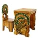 Hand-carved & Painted Vintage Style Teddy Bear Design Childrens Table And Chair Set