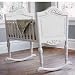 Antique White Baby Cradle - 10-100